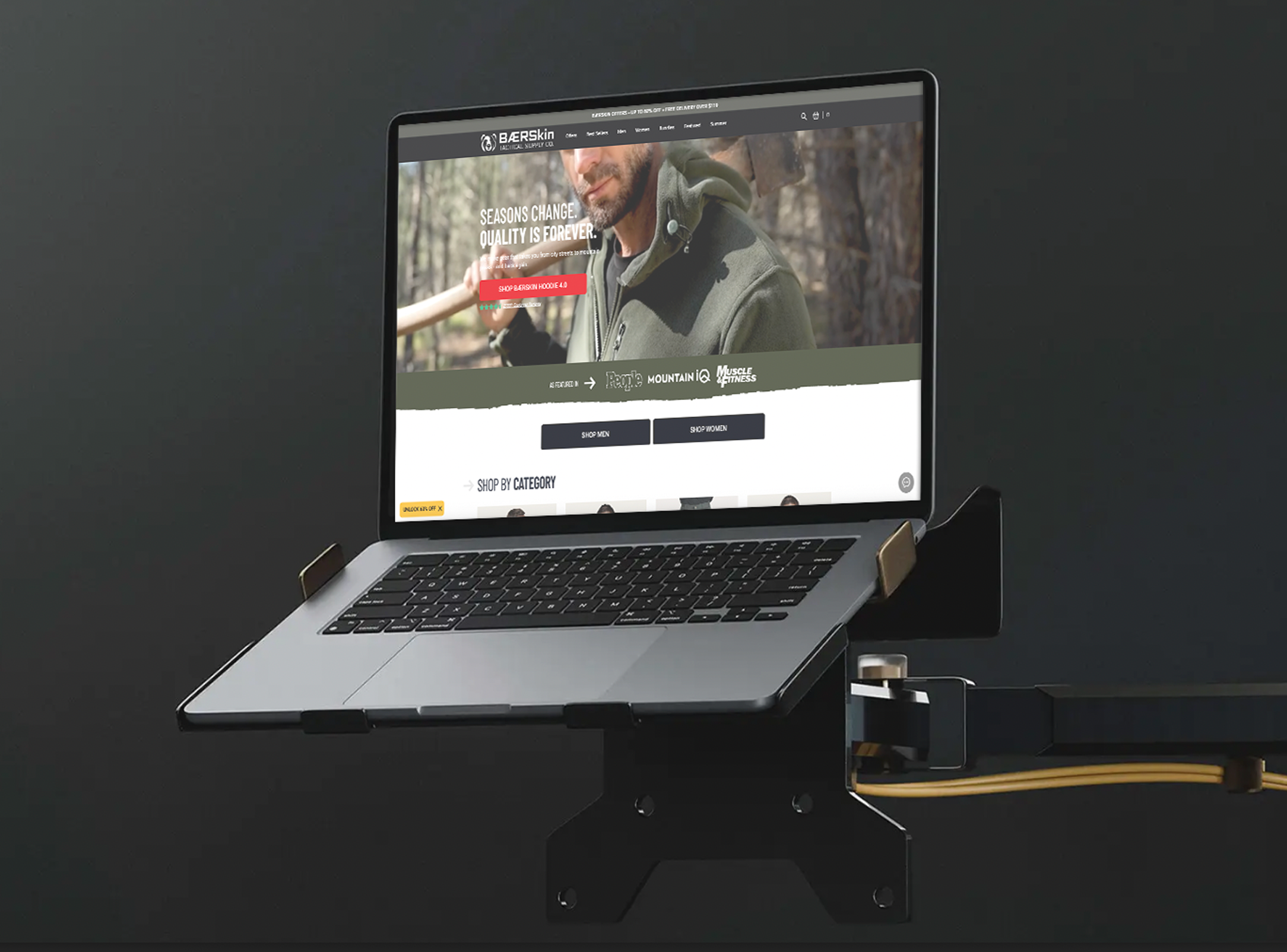 BÆRSkin Tactical e-commerce platform